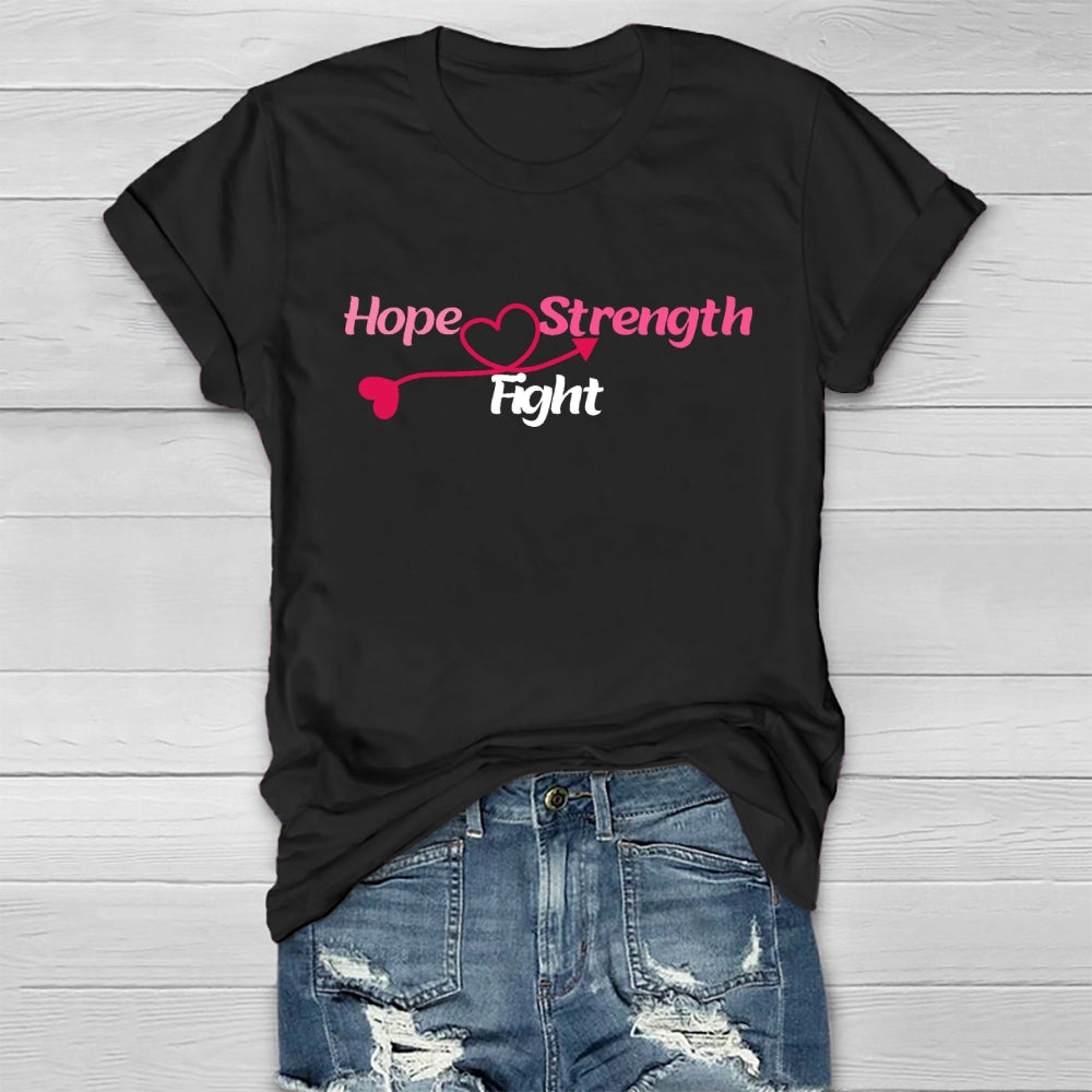 Hope Strength Fight  Healthwear T-shirt