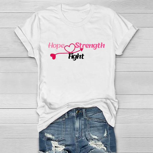 Hope Strength Fight  Healthwear T-shirt