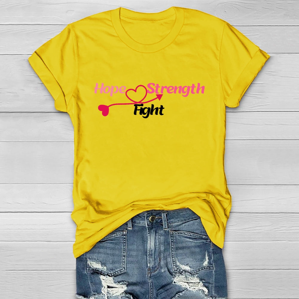 Hope Strength Fight  Healthwear T-shirt