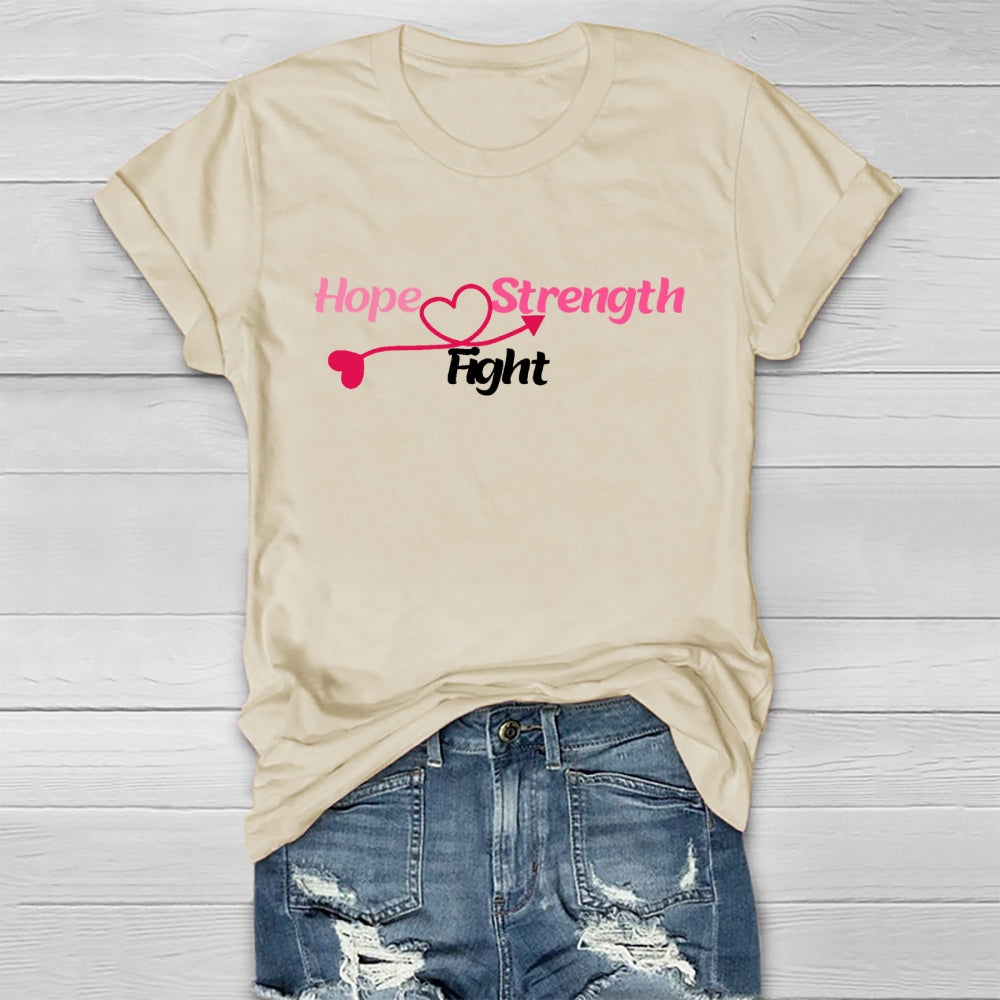 Hope Strength Fight  Healthwear T-shirt
