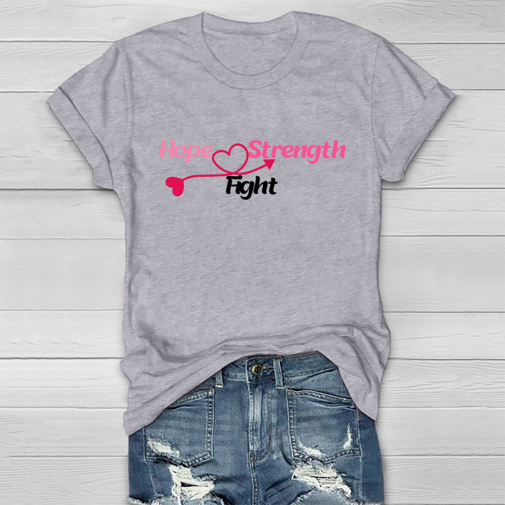 Hope Strength Fight  Healthwear T-shirt