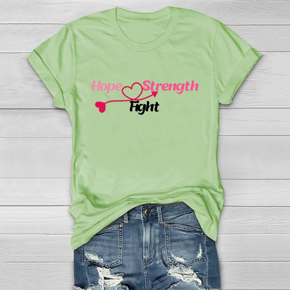 Hope Strength Fight  Healthwear T-shirt