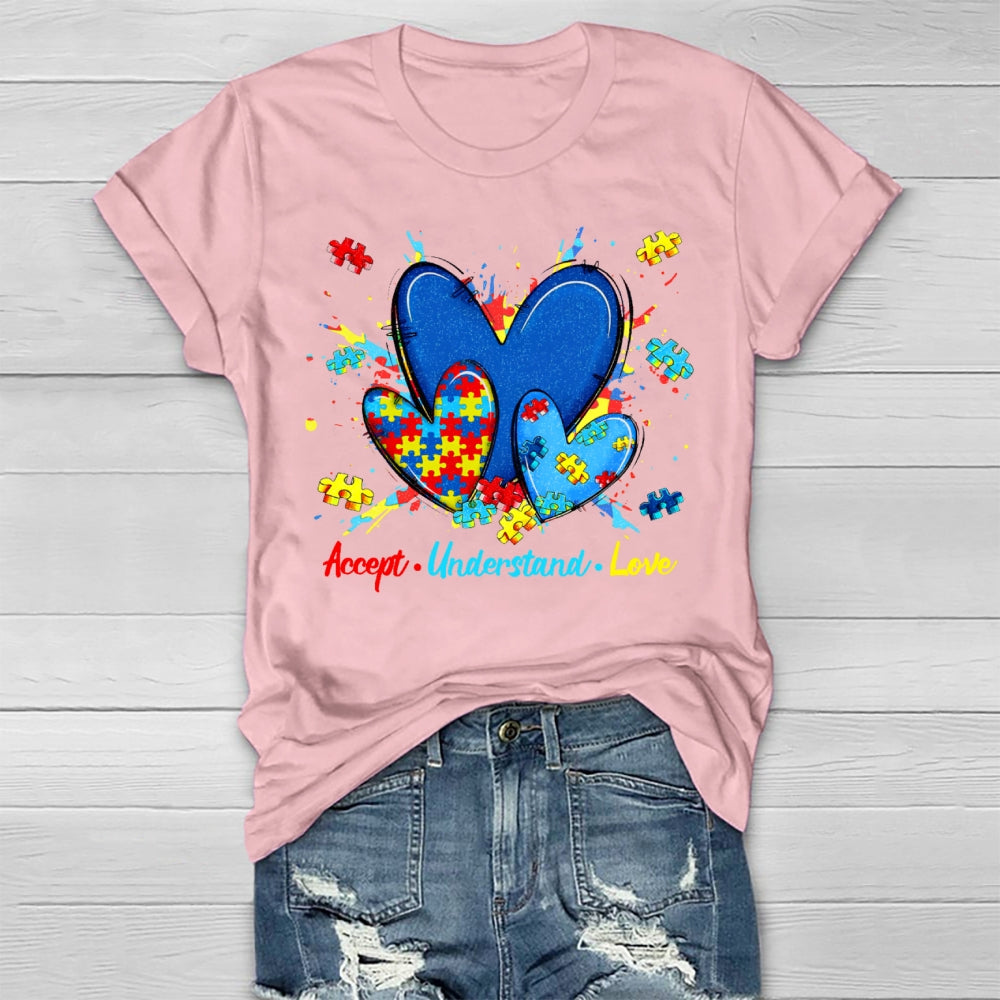 Accept Understand Love Autism Awareness Healthwear T-shirt