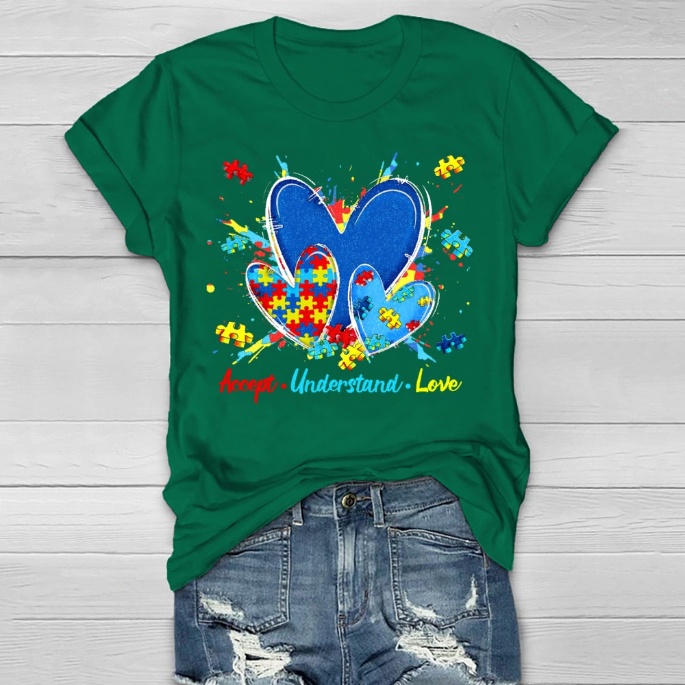 Accept Understand Love Autism Awareness Healthwear T-shirt