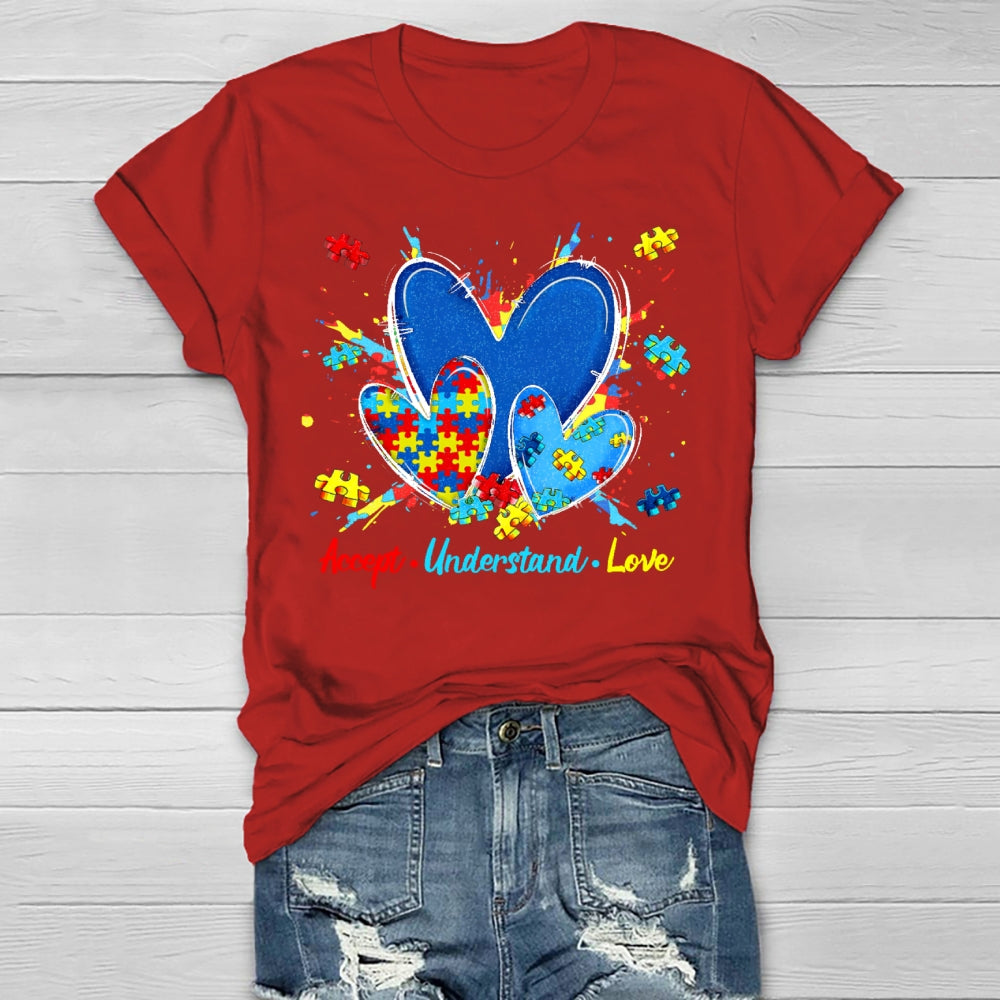 Accept Understand Love Autism Awareness Healthwear T-shirt