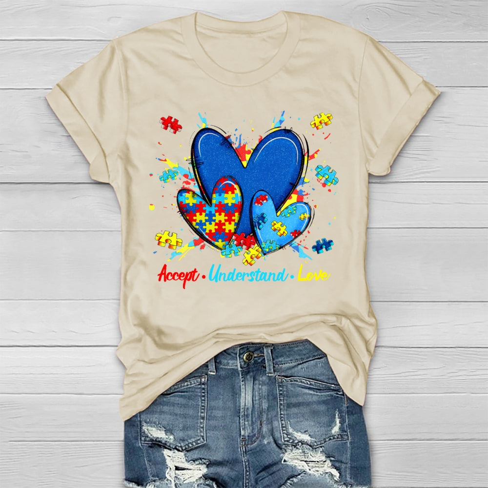 Accept Understand Love Autism Awareness Healthwear T-shirt