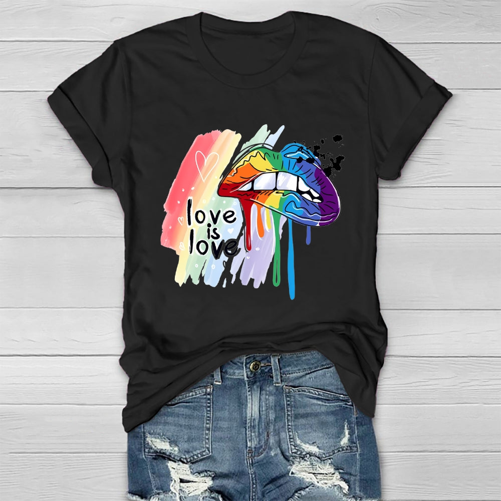 Love Is Love Lips Healthwear T-shirt