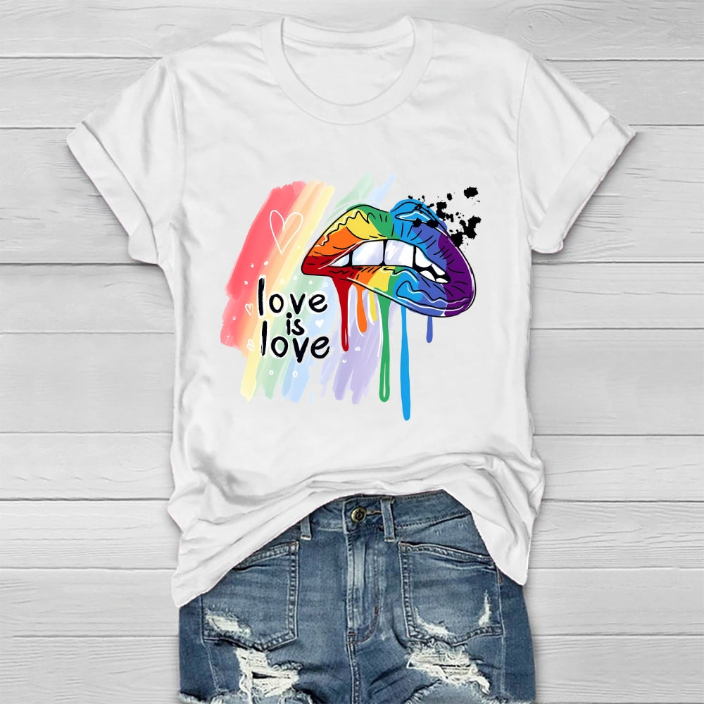 Love Is Love Lips Healthwear T-shirt