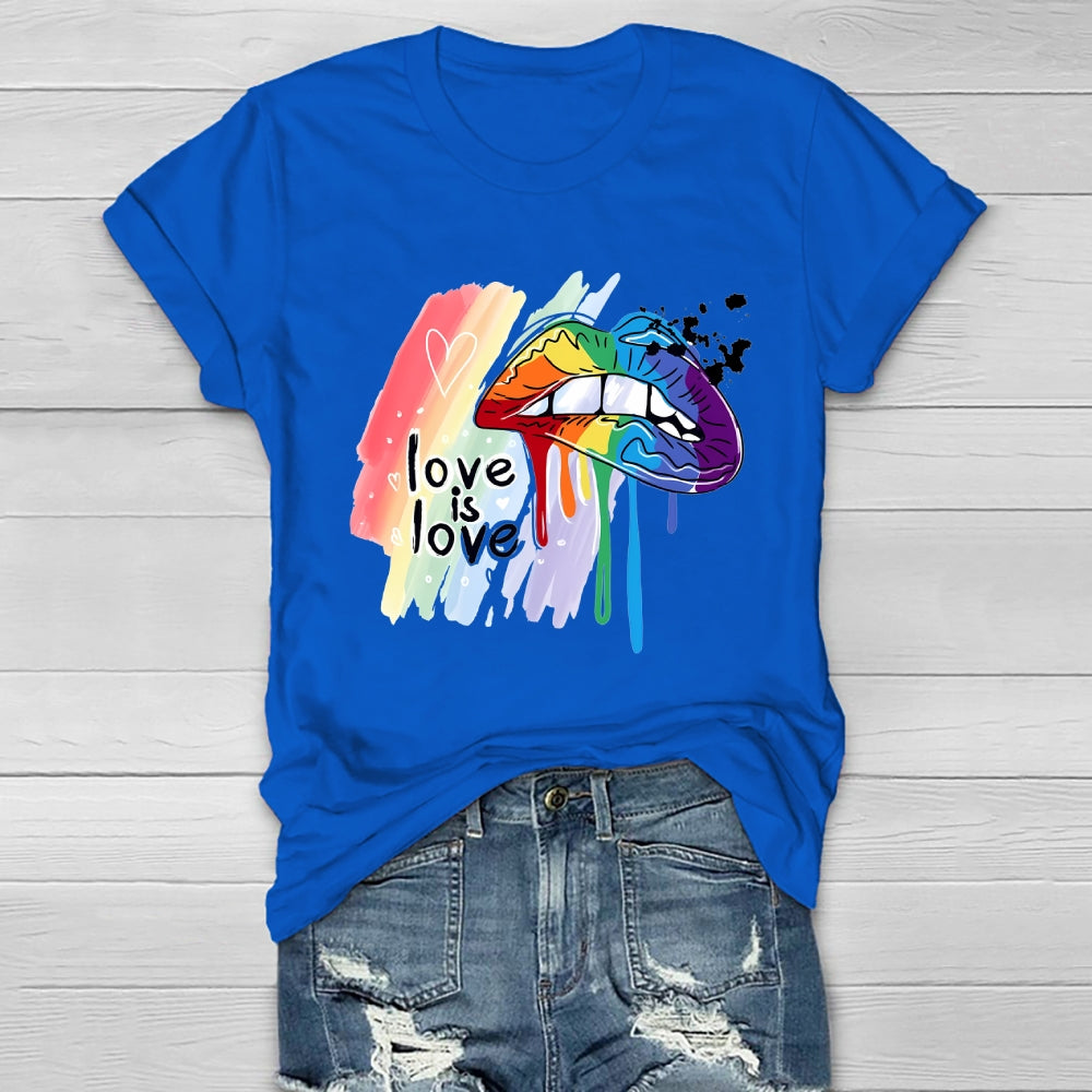 Love Is Love Lips Healthwear T-shirt