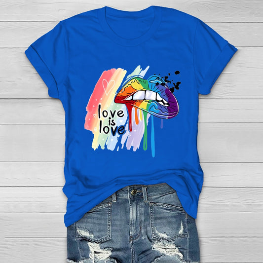 Love Is Love Lips Healthwear T-shirt