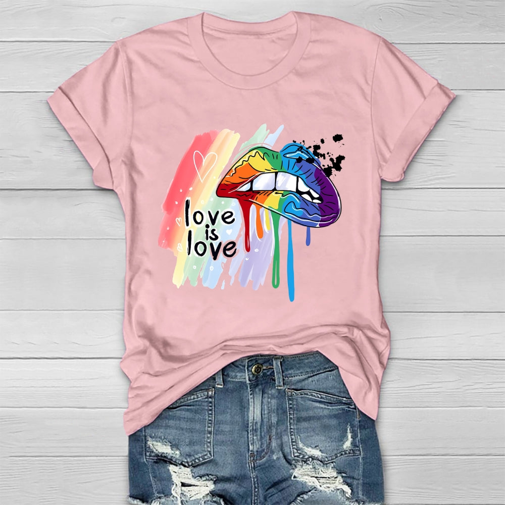 Love Is Love Lips Healthwear T-shirt