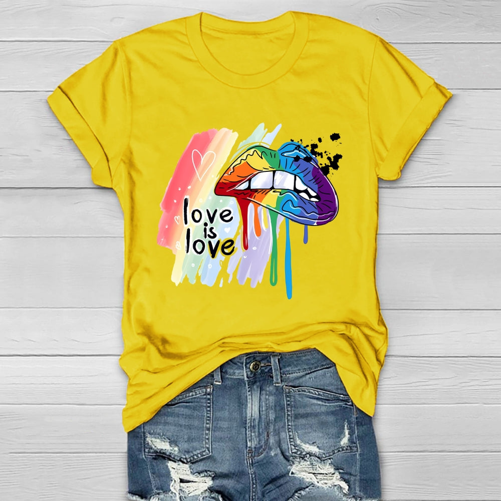 Love Is Love Lips Healthwear T-shirt