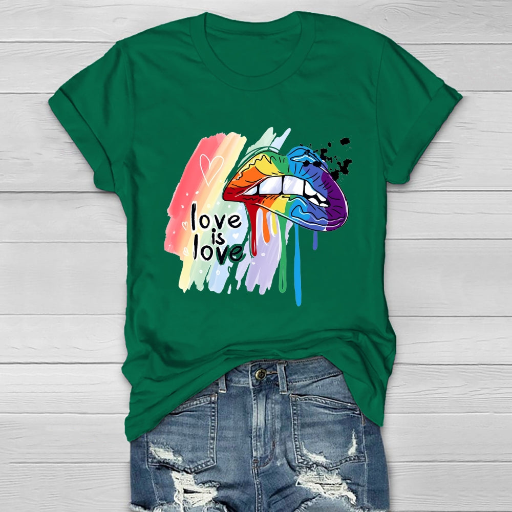 Love Is Love Lips Healthwear T-shirt