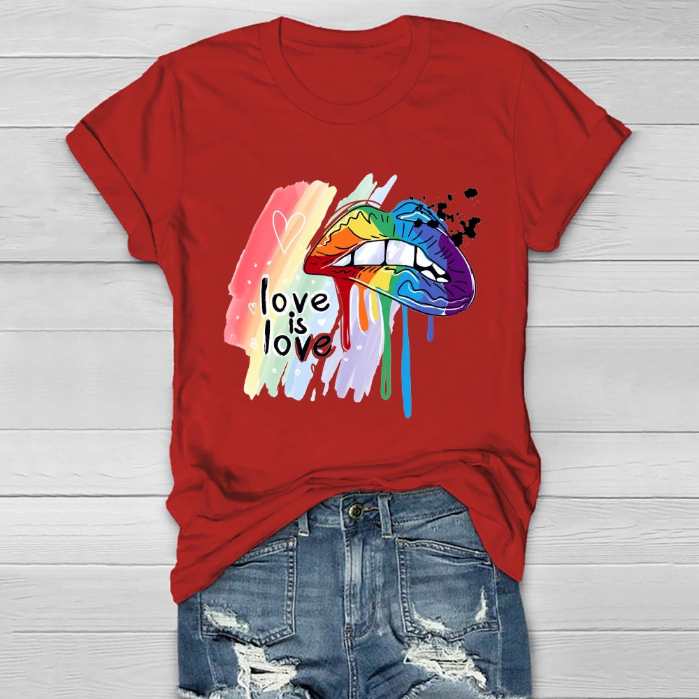Love Is Love Lips Healthwear T-shirt
