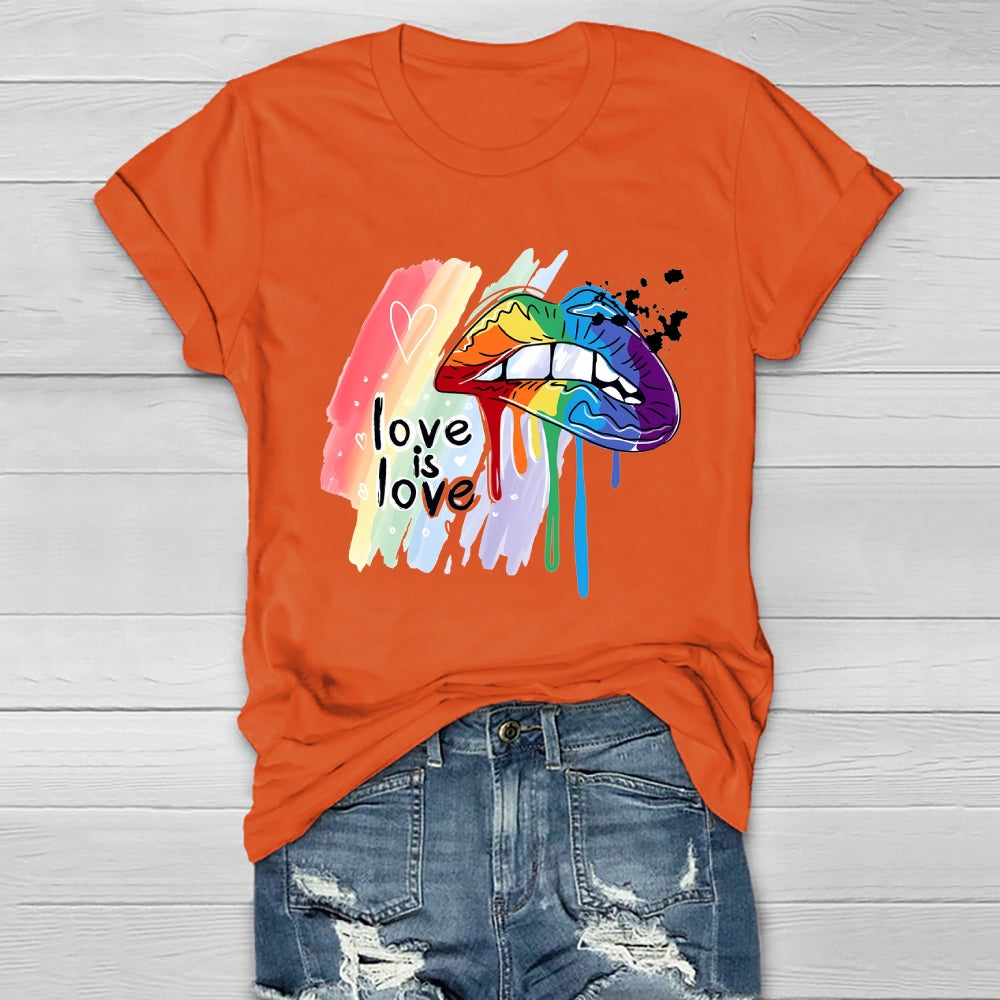 Love Is Love Lips Healthwear T-shirt