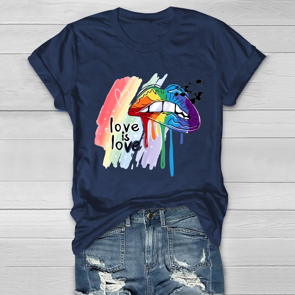 Love Is Love Lips Healthwear T-shirt
