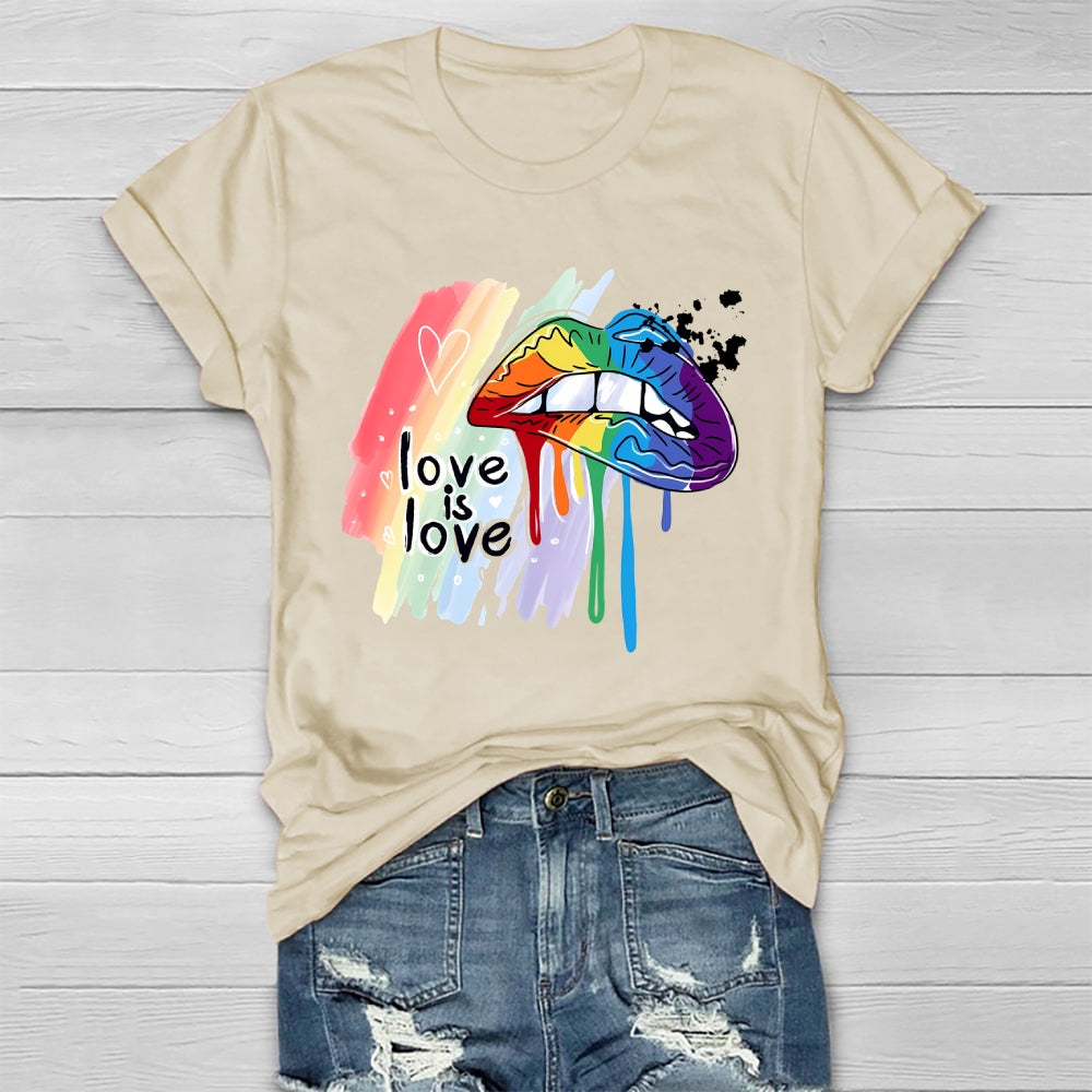Love Is Love Lips Healthwear T-shirt