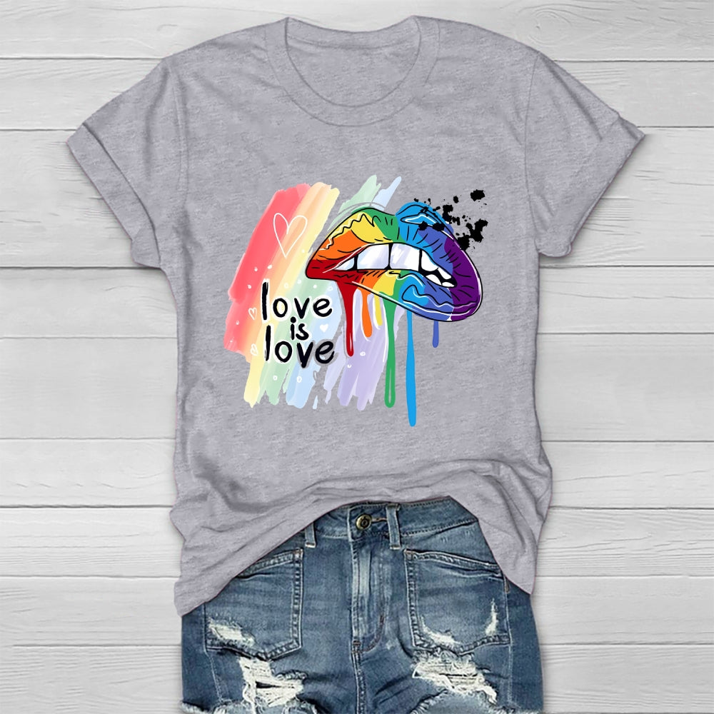Love Is Love Lips Healthwear T-shirt