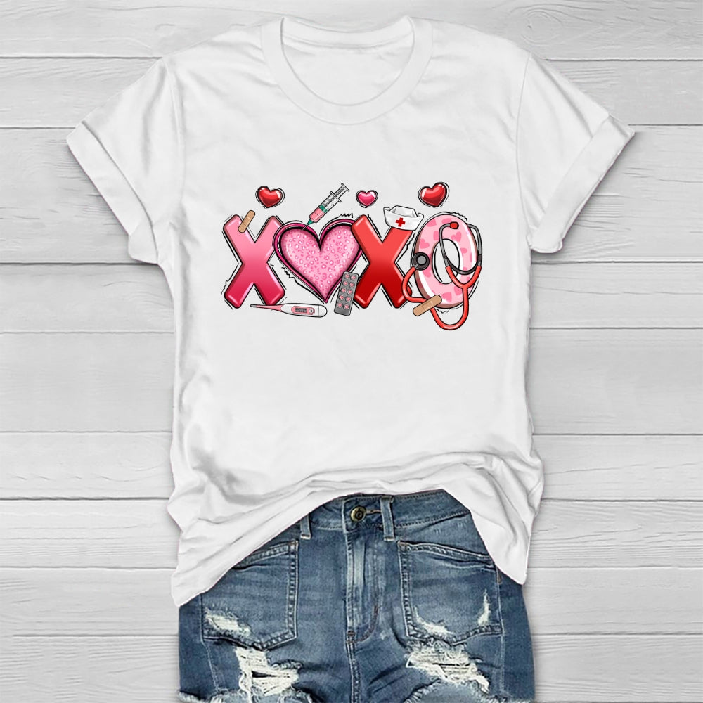 XOXO Nurse Healthwear T-shirt