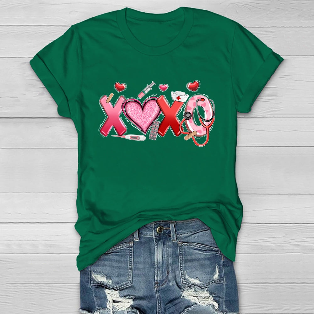 XOXO Nurse Healthwear T-shirt