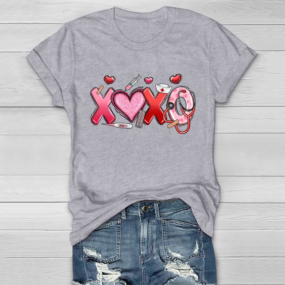 XOXO Nurse Healthwear T-shirt