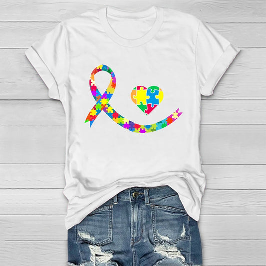 Autism Awareness Ribbon Healthwear T-shirt
