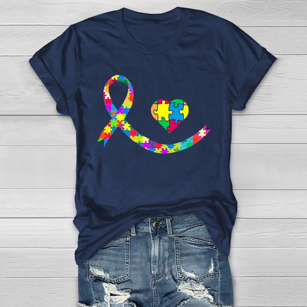 Autism Awareness Ribbon Healthwear T-shirt