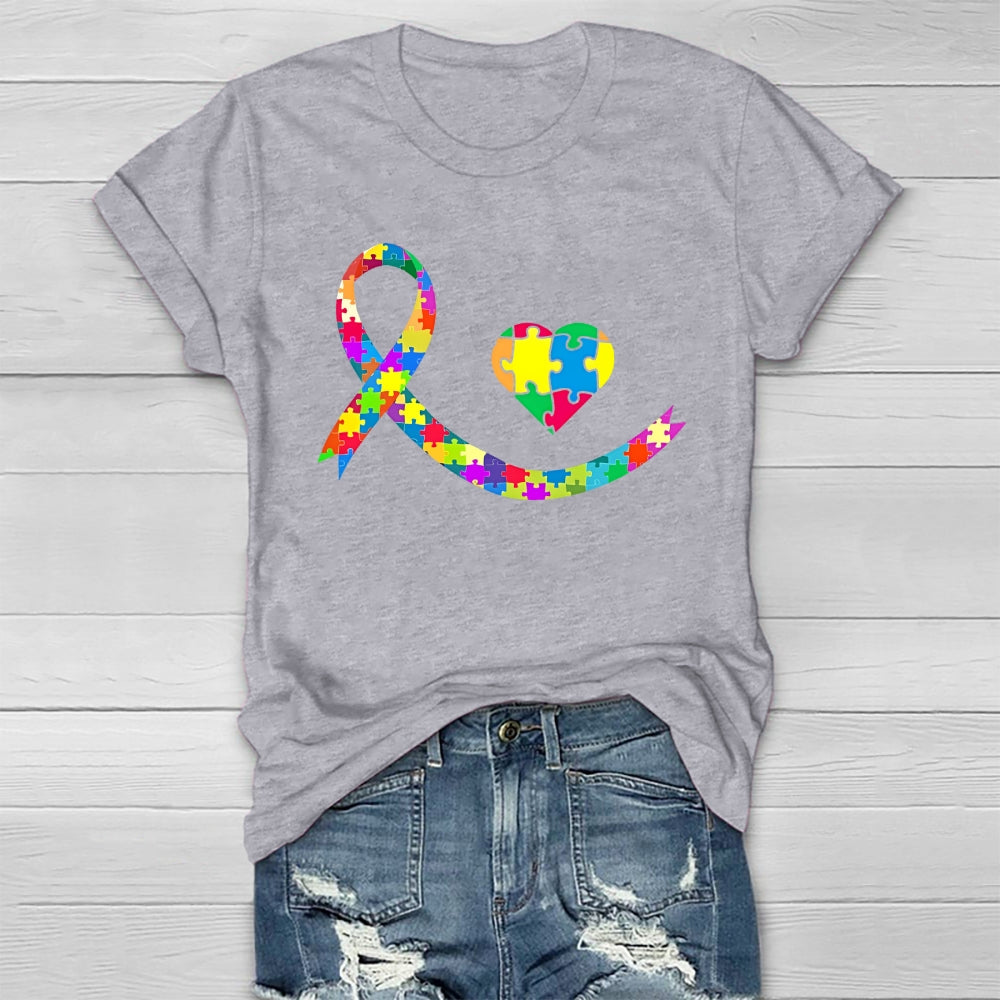 Autism Awareness Ribbon Healthwear T-shirt