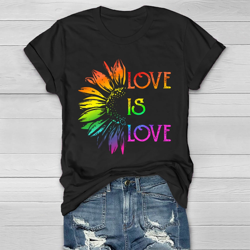 Love Is Love Sunflower Healthwear T-shirt