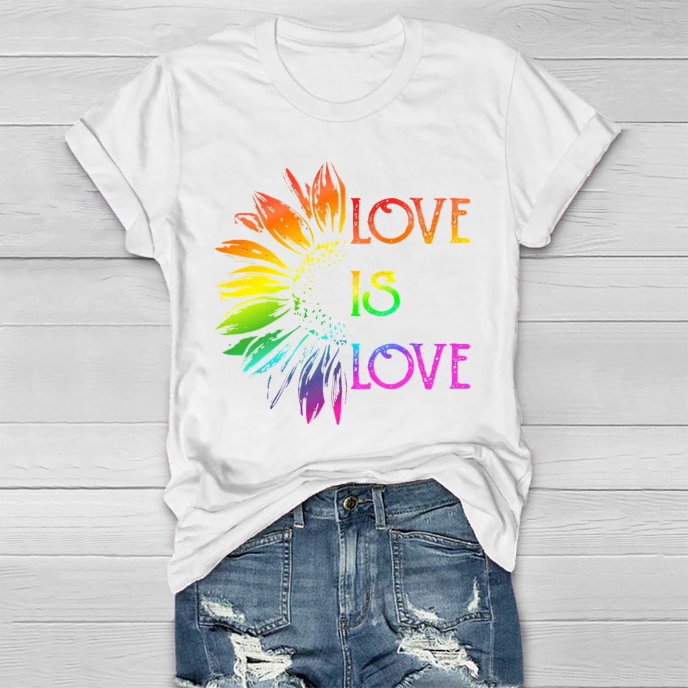 Love Is Love Sunflower Healthwear T-shirt