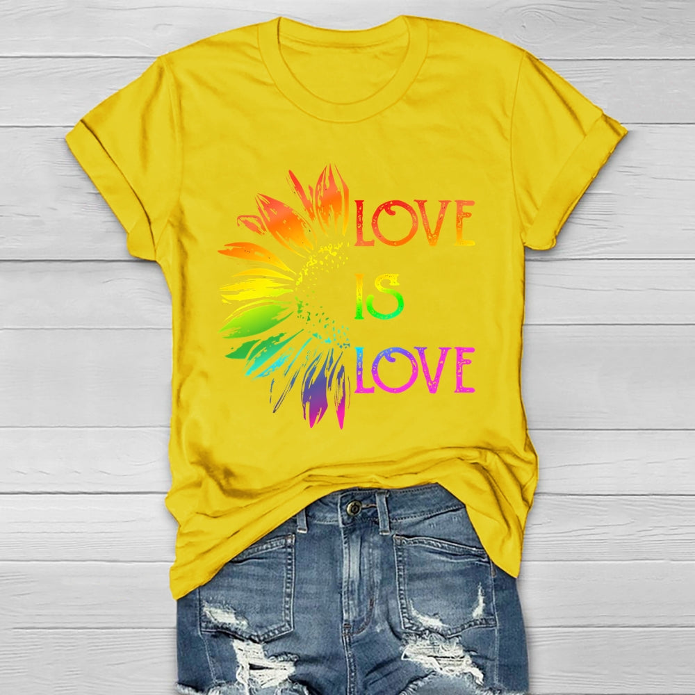 Love Is Love Sunflower Healthwear T-shirt