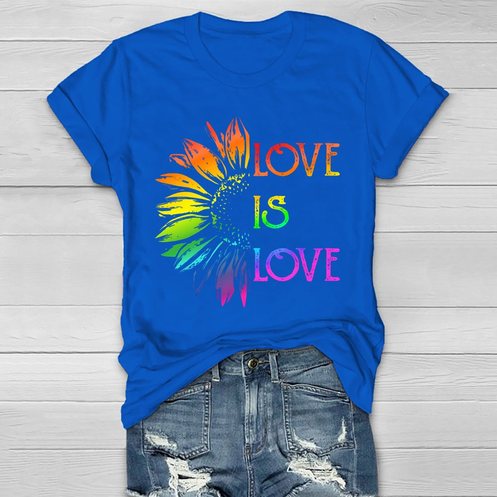 Love Is Love Sunflower Healthwear T-shirt