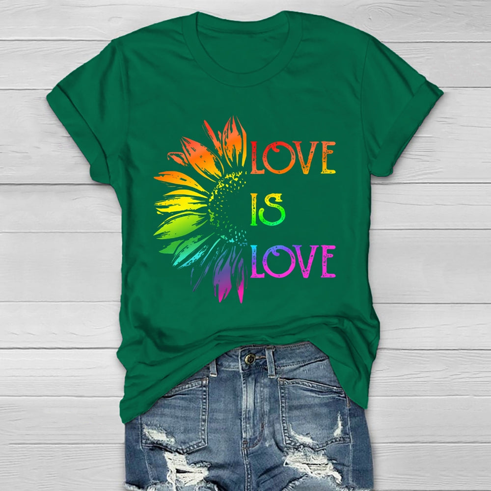 Love Is Love Sunflower Healthwear T-shirt