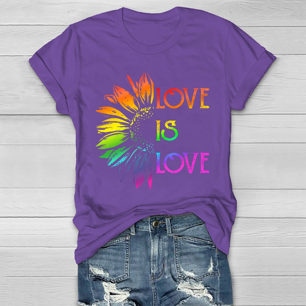 Love Is Love Sunflower Healthwear T-shirt