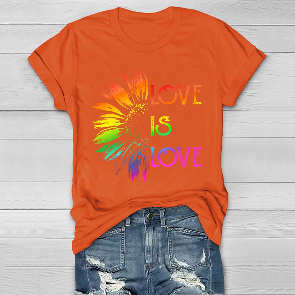 Love Is Love Sunflower Healthwear T-shirt