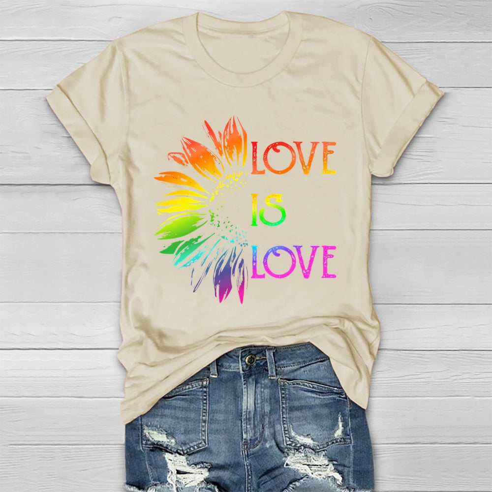 Love Is Love Sunflower Healthwear T-shirt