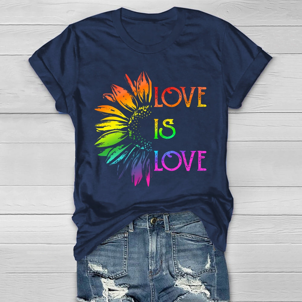Love Is Love Sunflower Healthwear T-shirt
