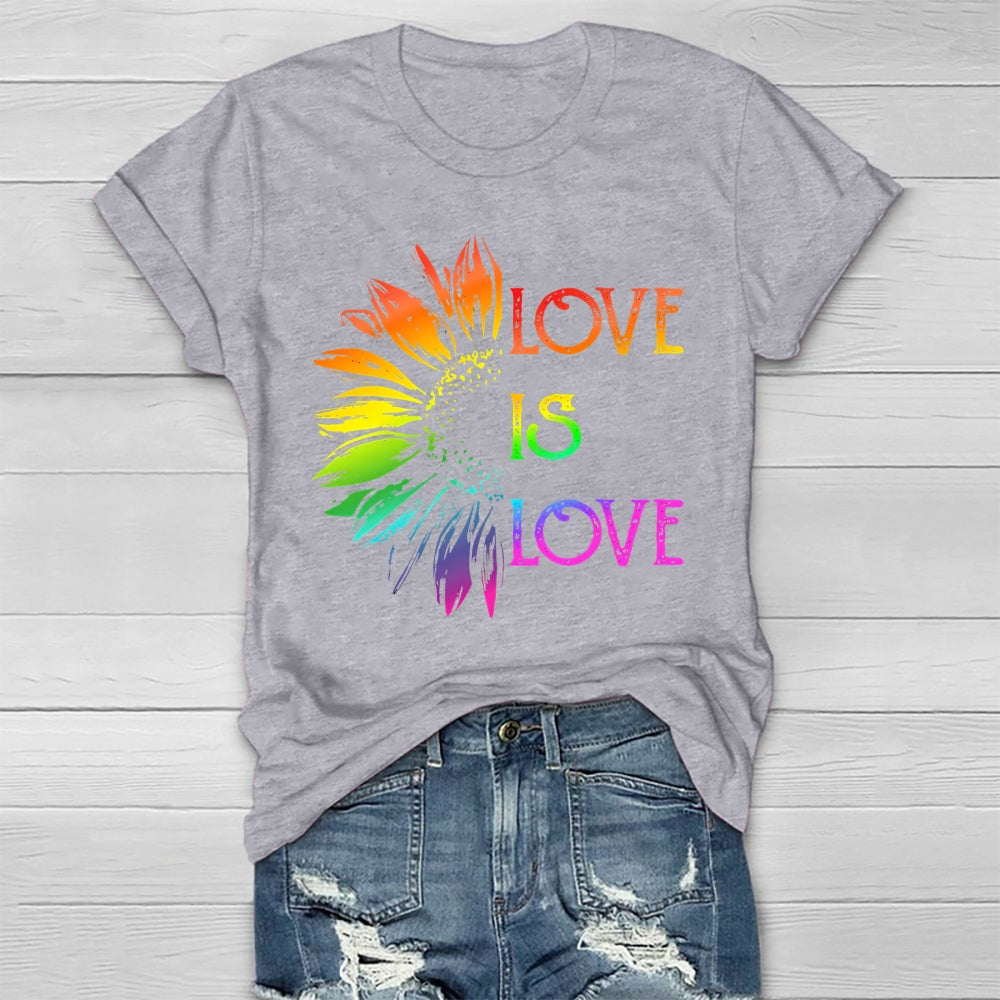 Love Is Love Sunflower Healthwear T-shirt