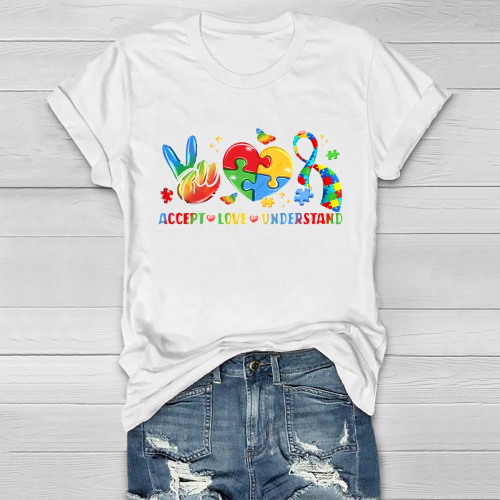 Autism Awareness Accept Understand Love Healthwear T-shirt