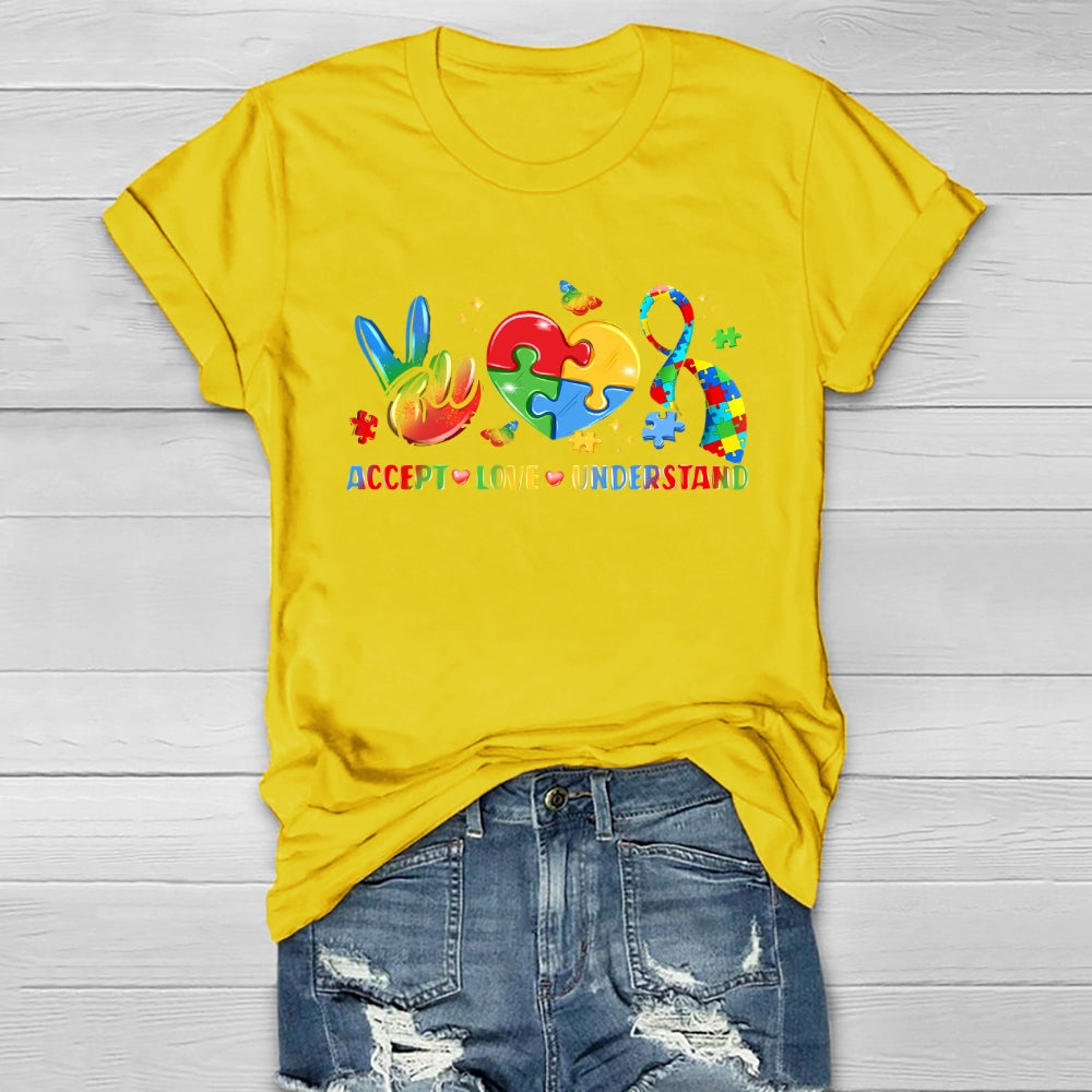 Autism Awareness Accept Understand Love Healthwear T-shirt