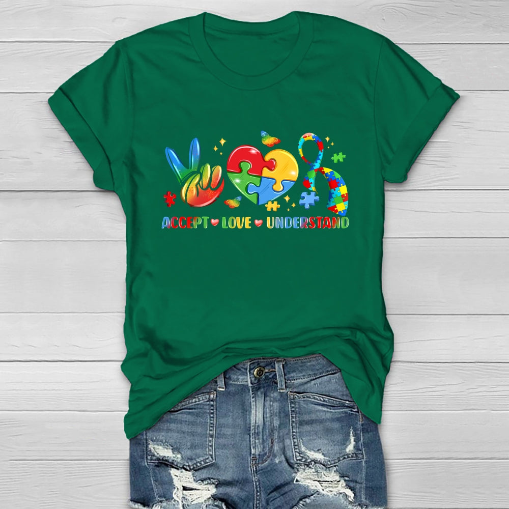 Autism Awareness Accept Understand Love Healthwear T-shirt