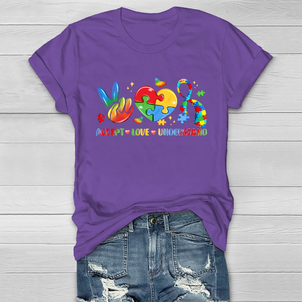 Autism Awareness Accept Understand Love Healthwear T-shirt