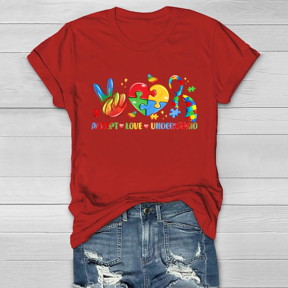 Autism Awareness Accept Understand Love Healthwear T-shirt