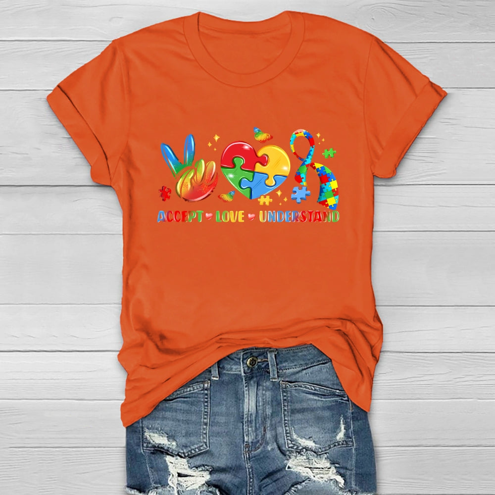 Autism Awareness Accept Understand Love Healthwear T-shirt