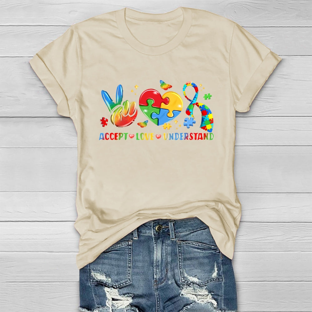 Autism Awareness Accept Understand Love Healthwear T-shirt