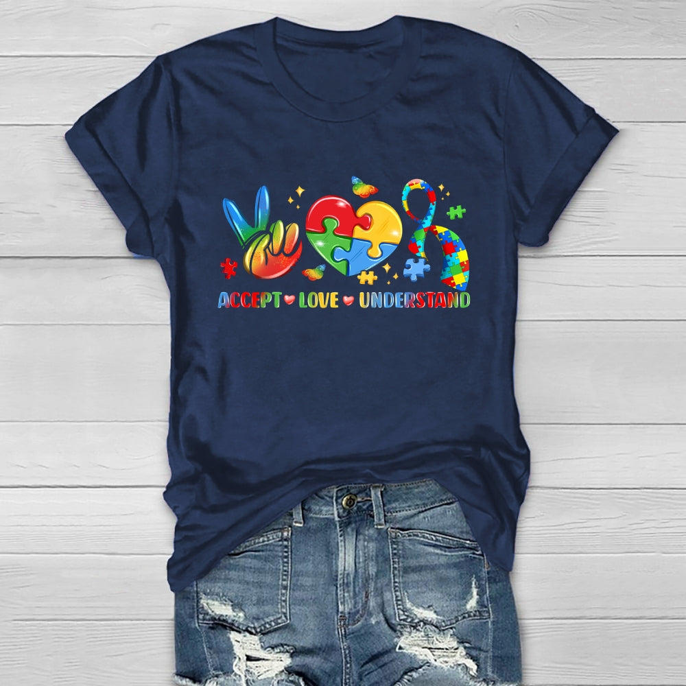 Autism Awareness Accept Understand Love Healthwear T-shirt