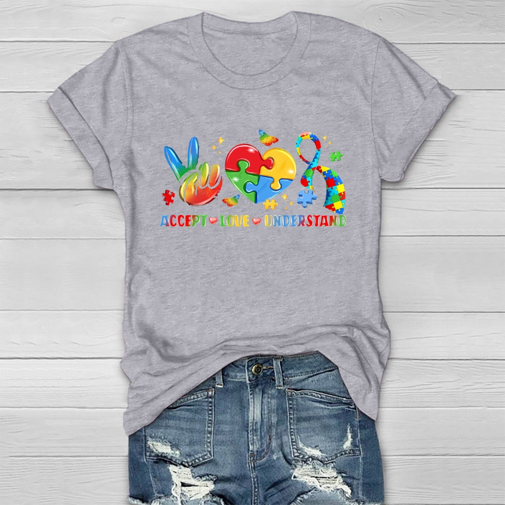 Autism Awareness Accept Understand Love Healthwear T-shirt