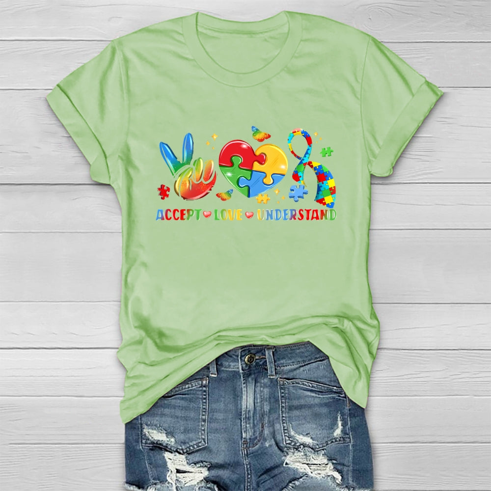Autism Awareness Accept Understand Love Healthwear T-shirt