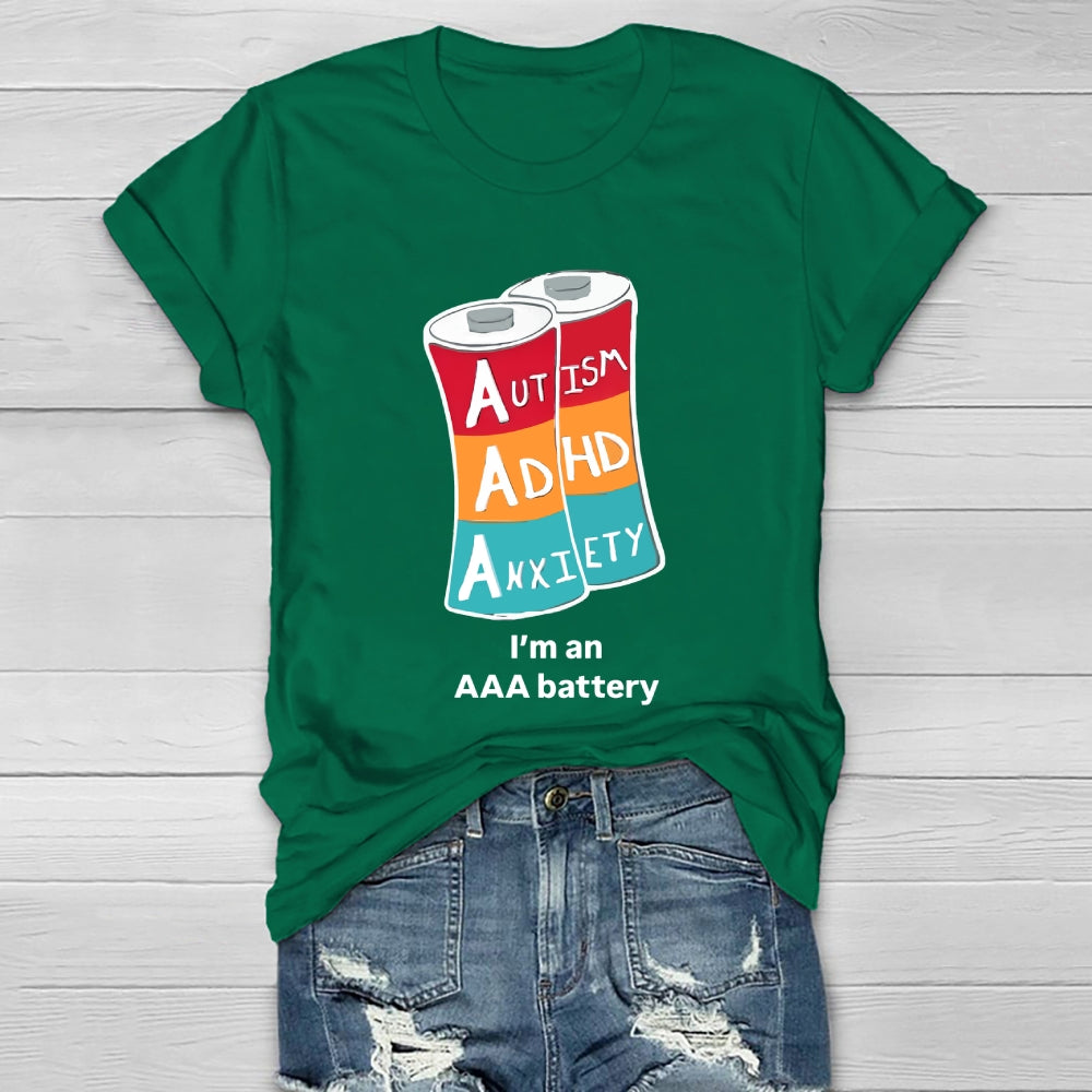 Aaa Adhd Autism Anxiety Healthwear T-shirt