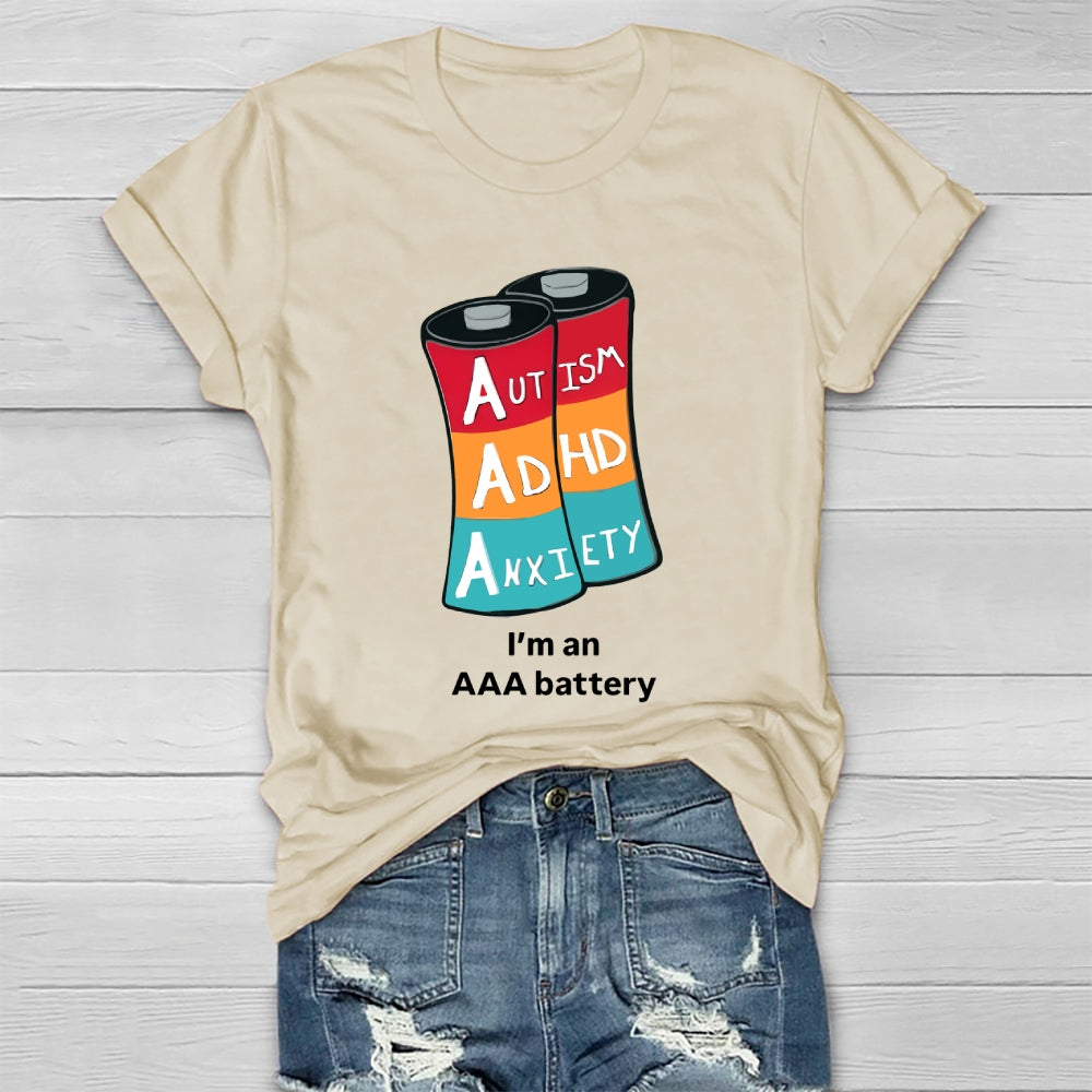 Aaa Adhd Autism Anxiety Healthwear T-shirt